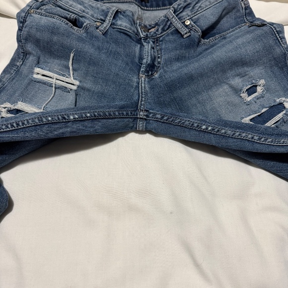 Silver Jeans Women's Distressed Patched Denim Boyfriend Jeans Blue 28 Faded - Picture 11 of 16